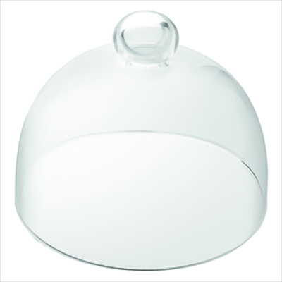 Glascloche Ø 27,5 cm - kombinierbar mit Tortenständer Ø 33 cm